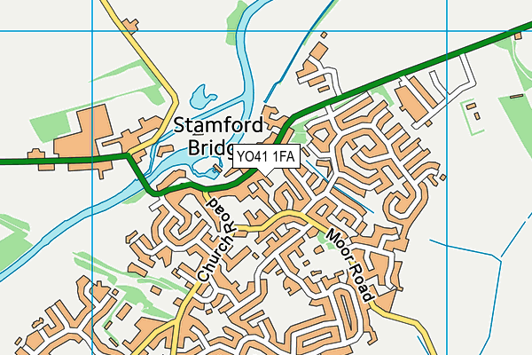 YO41 1FA map - OS VectorMap District (Ordnance Survey)
