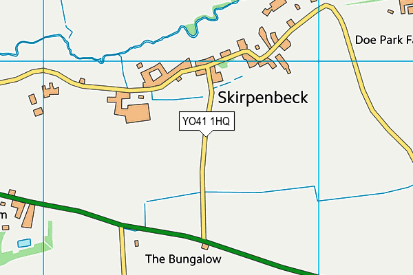 YO41 1HQ map - OS VectorMap District (Ordnance Survey)