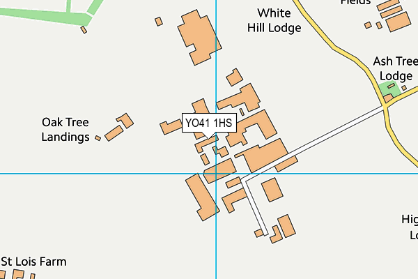 YO41 1HS map - OS VectorMap District (Ordnance Survey)