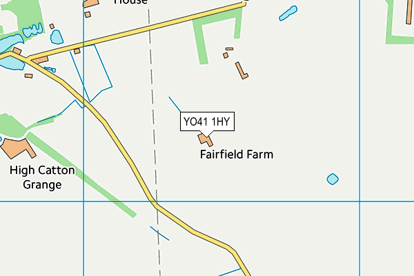 YO41 1HY map - OS VectorMap District (Ordnance Survey)