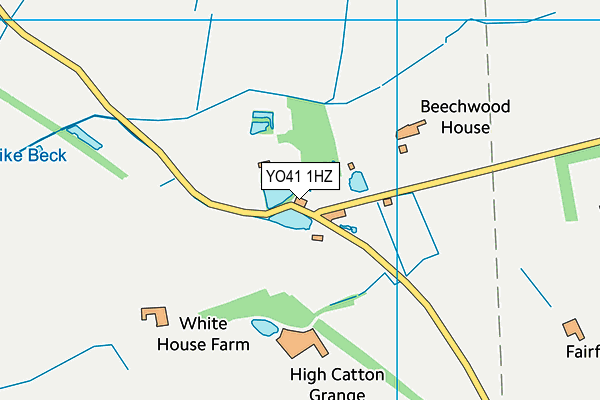 YO41 1HZ map - OS VectorMap District (Ordnance Survey)