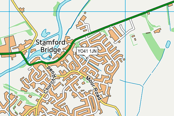 YO41 1JN map - OS VectorMap District (Ordnance Survey)