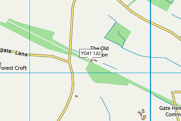 YO41 1JU map - OS VectorMap District (Ordnance Survey)