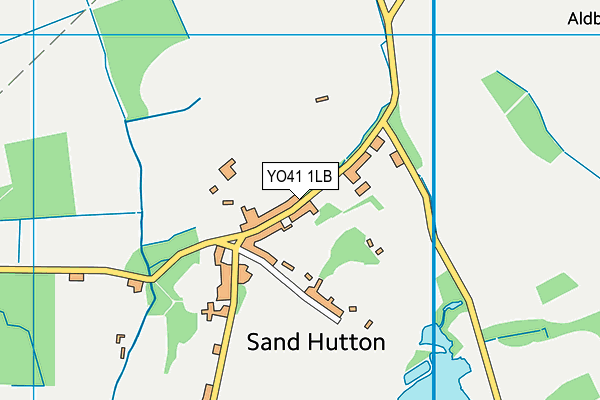 Sand Hutton Church of England Voluntary Controlled Primary School map (YO41 1LB) - OS VectorMap District (Ordnance Survey)
