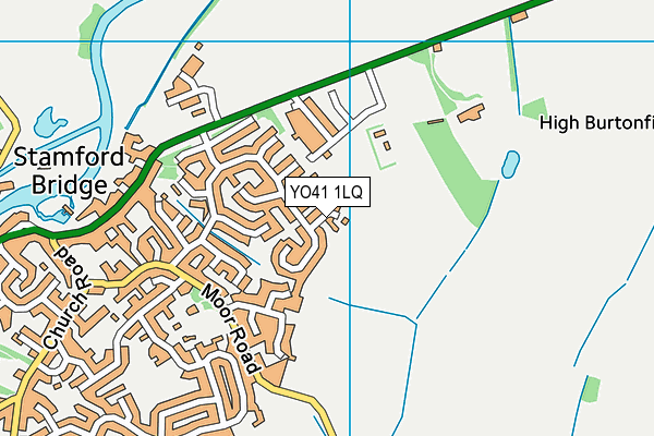 YO41 1LQ map - OS VectorMap District (Ordnance Survey)