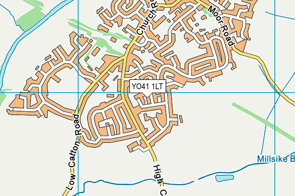 YO41 1LT map - OS VectorMap District (Ordnance Survey)