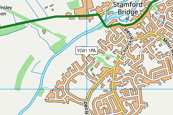 YO41 1PA map - OS VectorMap District (Ordnance Survey)