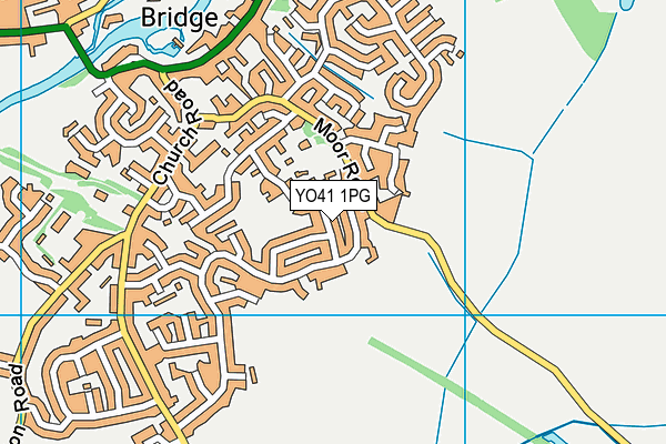 YO41 1PG map - OS VectorMap District (Ordnance Survey)