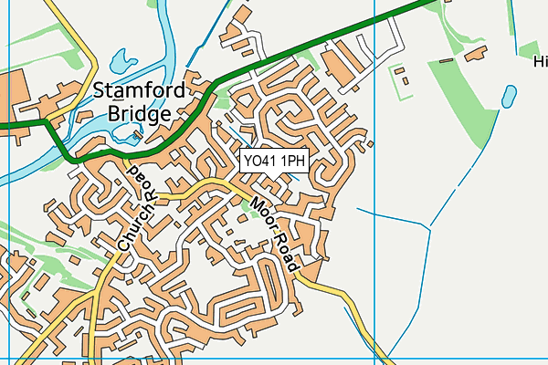 YO41 1PH map - OS VectorMap District (Ordnance Survey)