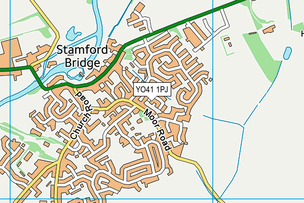YO41 1PJ map - OS VectorMap District (Ordnance Survey)