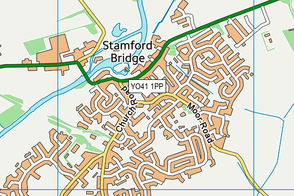 YO41 1PP map - OS VectorMap District (Ordnance Survey)