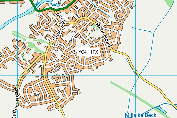 YO41 1PX map - OS VectorMap District (Ordnance Survey)