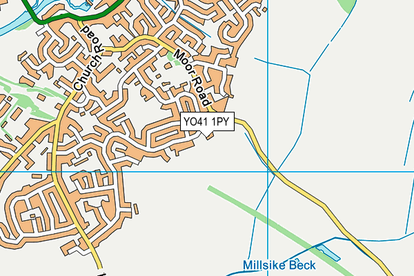 YO41 1PY map - OS VectorMap District (Ordnance Survey)