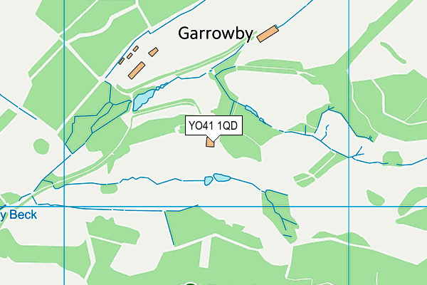 YO41 1QD map - OS VectorMap District (Ordnance Survey)