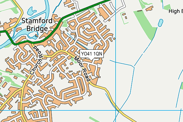 YO41 1QN map - OS VectorMap District (Ordnance Survey)