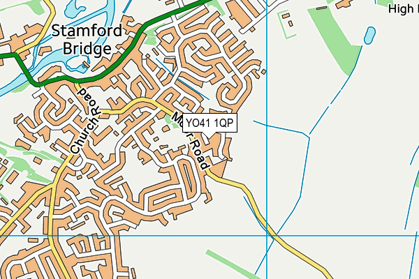 YO41 1QP map - OS VectorMap District (Ordnance Survey)