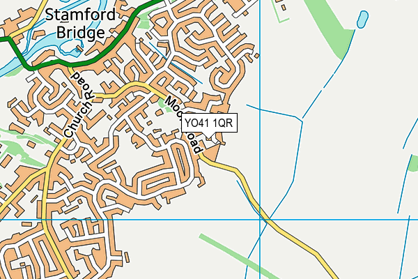 YO41 1QR map - OS VectorMap District (Ordnance Survey)