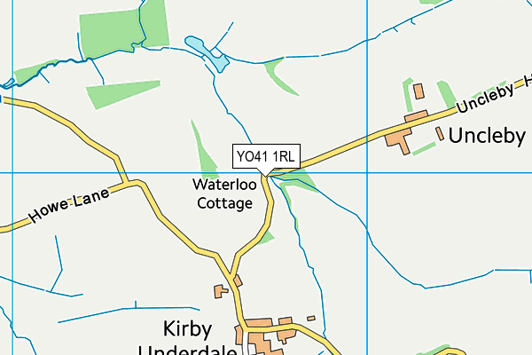 YO41 1RL map - OS VectorMap District (Ordnance Survey)