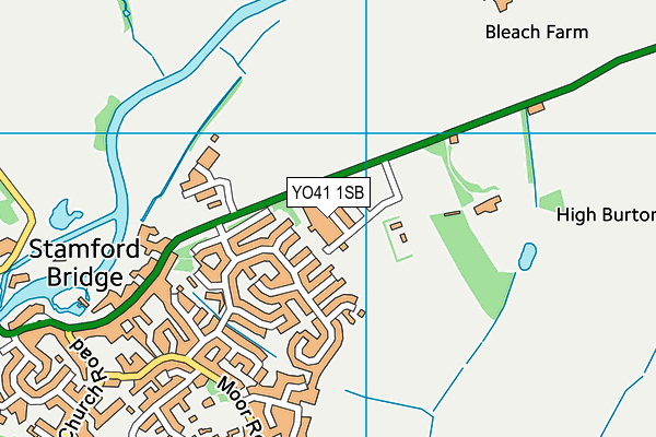 YO41 1SB map - OS VectorMap District (Ordnance Survey)