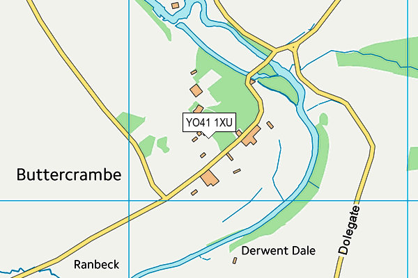 YO41 1XU map - OS VectorMap District (Ordnance Survey)