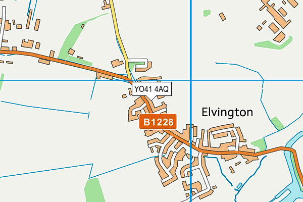 YO41 4AQ map - OS VectorMap District (Ordnance Survey)