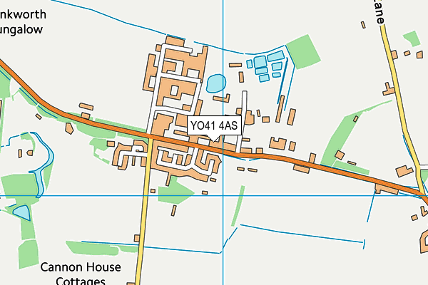 YO41 4AS map - OS VectorMap District (Ordnance Survey)
