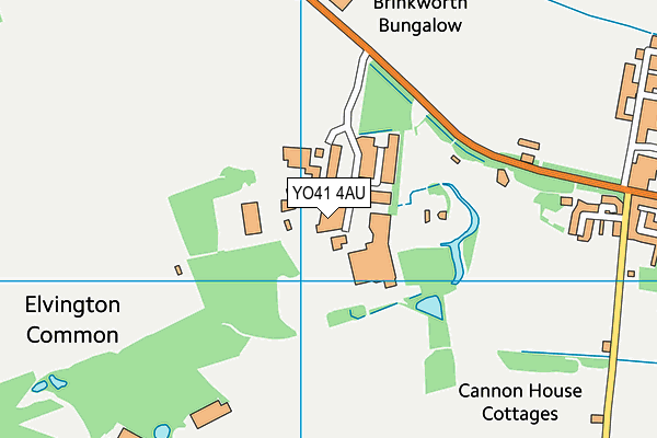 YO41 4AU map - OS VectorMap District (Ordnance Survey)