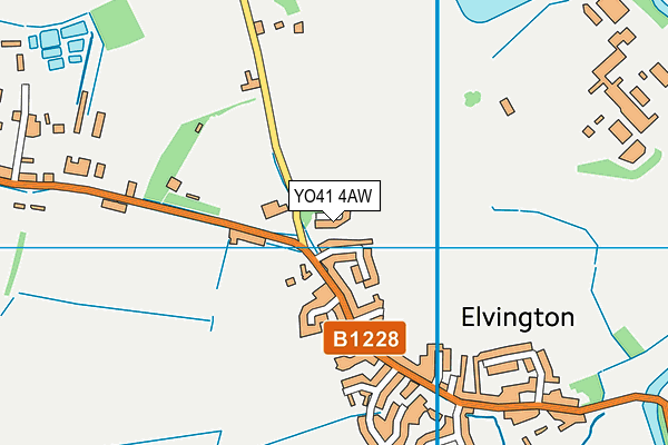 YO41 4AW map - OS VectorMap District (Ordnance Survey)