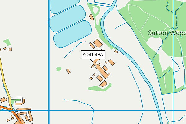 YO41 4BA map - OS VectorMap District (Ordnance Survey)