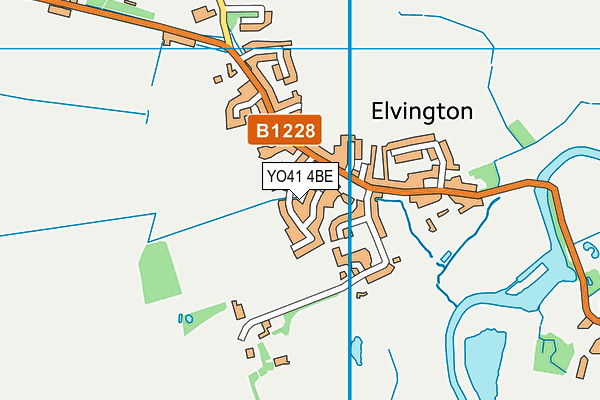 YO41 4BE map - OS VectorMap District (Ordnance Survey)