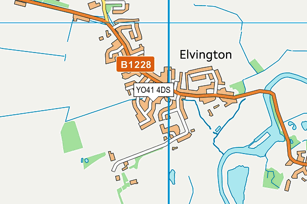 YO41 4DS map - OS VectorMap District (Ordnance Survey)