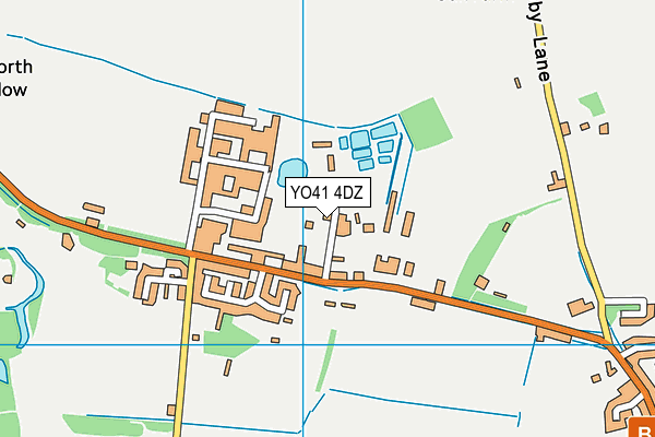 YO41 4DZ map - OS VectorMap District (Ordnance Survey)