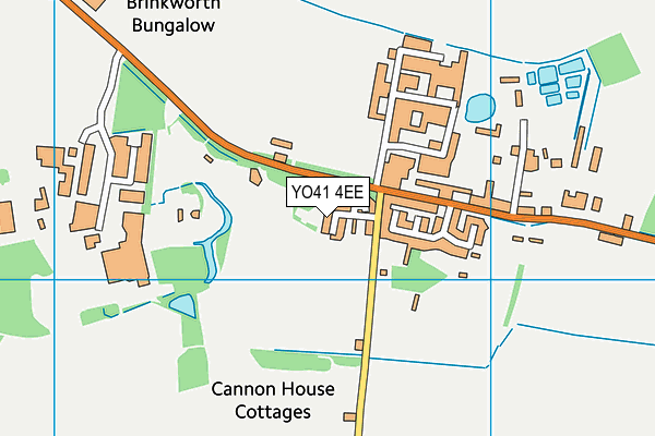 YO41 4EE map - OS VectorMap District (Ordnance Survey)