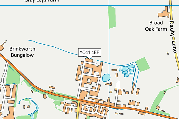 YO41 4EF map - OS VectorMap District (Ordnance Survey)