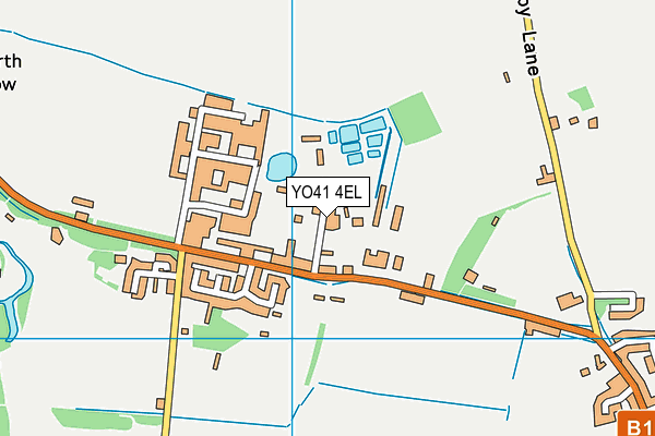 YO41 4EL map - OS VectorMap District (Ordnance Survey)