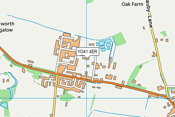YO41 4ER map - OS VectorMap District (Ordnance Survey)