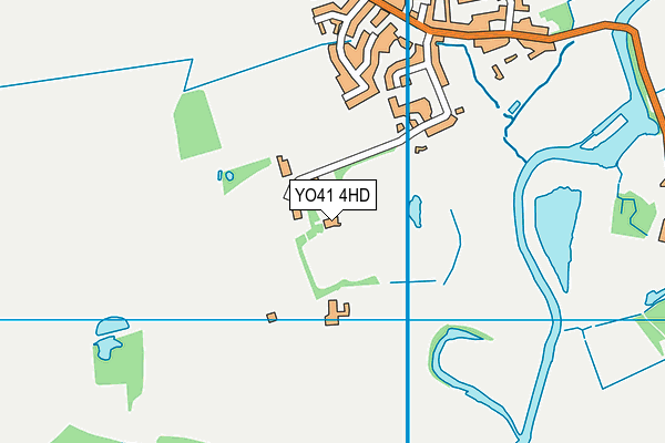 YO41 4HD map - OS VectorMap District (Ordnance Survey)