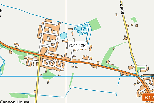 YO41 4XP map - OS VectorMap District (Ordnance Survey)