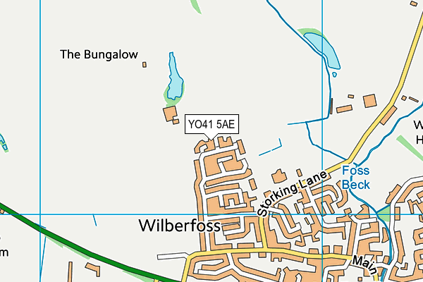 YO41 5AE map - OS VectorMap District (Ordnance Survey)