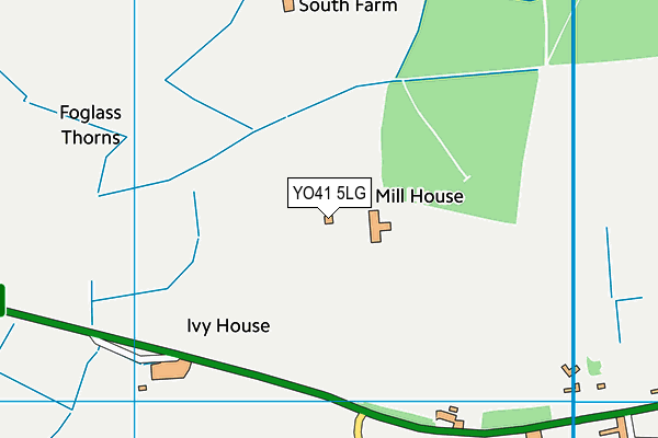 YO41 5LG map - OS VectorMap District (Ordnance Survey)