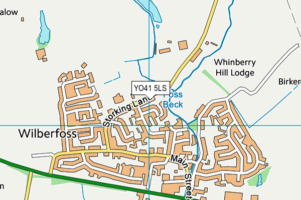 YO41 5LS map - OS VectorMap District (Ordnance Survey)