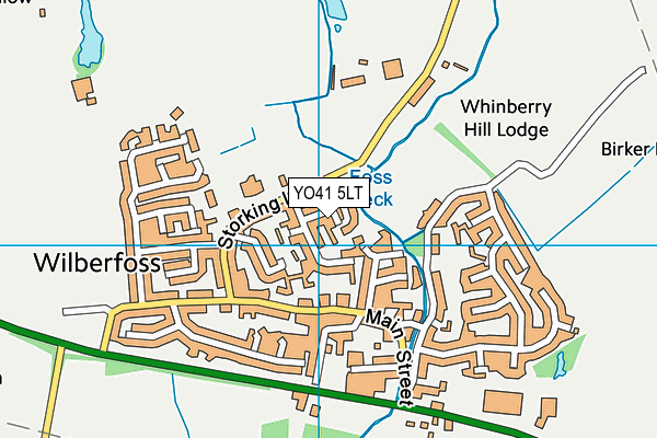 YO41 5LT map - OS VectorMap District (Ordnance Survey)