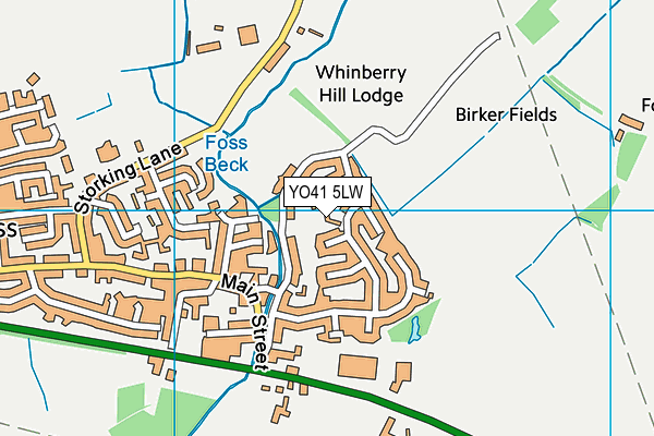 YO41 5LW map - OS VectorMap District (Ordnance Survey)