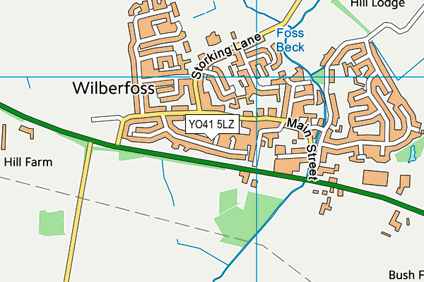 YO41 5LZ map - OS VectorMap District (Ordnance Survey)