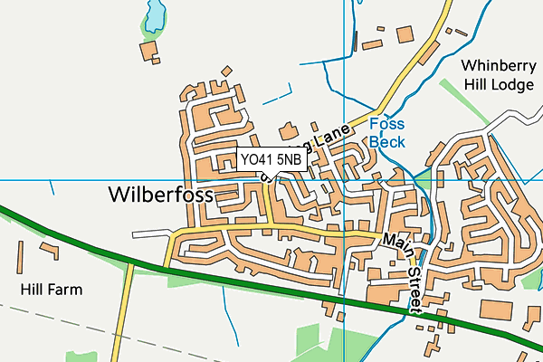 YO41 5NB map - OS VectorMap District (Ordnance Survey)