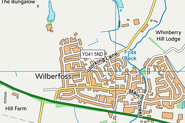 Wilberfoss Church of England Primary School map (YO41 5ND) - OS VectorMap District (Ordnance Survey)
