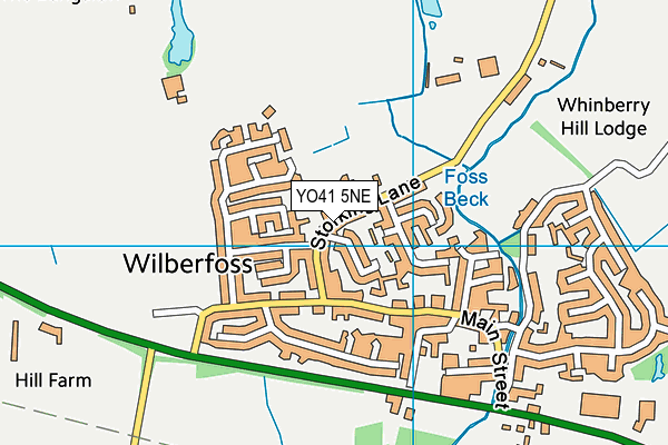 YO41 5NE map - OS VectorMap District (Ordnance Survey)