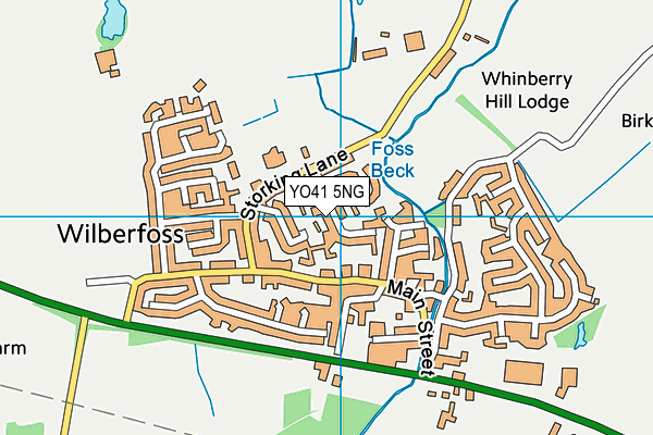 YO41 5NG map - OS VectorMap District (Ordnance Survey)