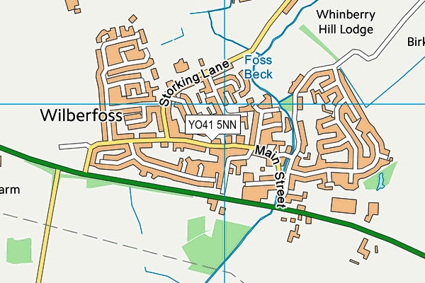 Map of WOLDS COURIERS LTD at district scale