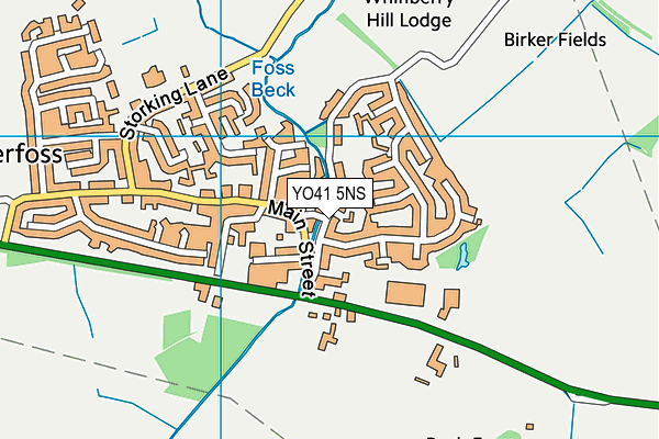 YO41 5NS map - OS VectorMap District (Ordnance Survey)